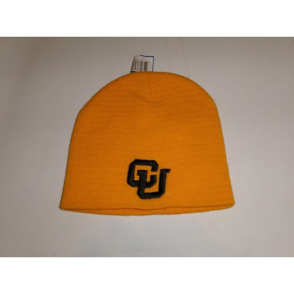 COLORADO BUFFALOES KNIT BEANIE TOBOGGAN Y2K 00s HAT CAP VINTAGE DEADSTOCK M6